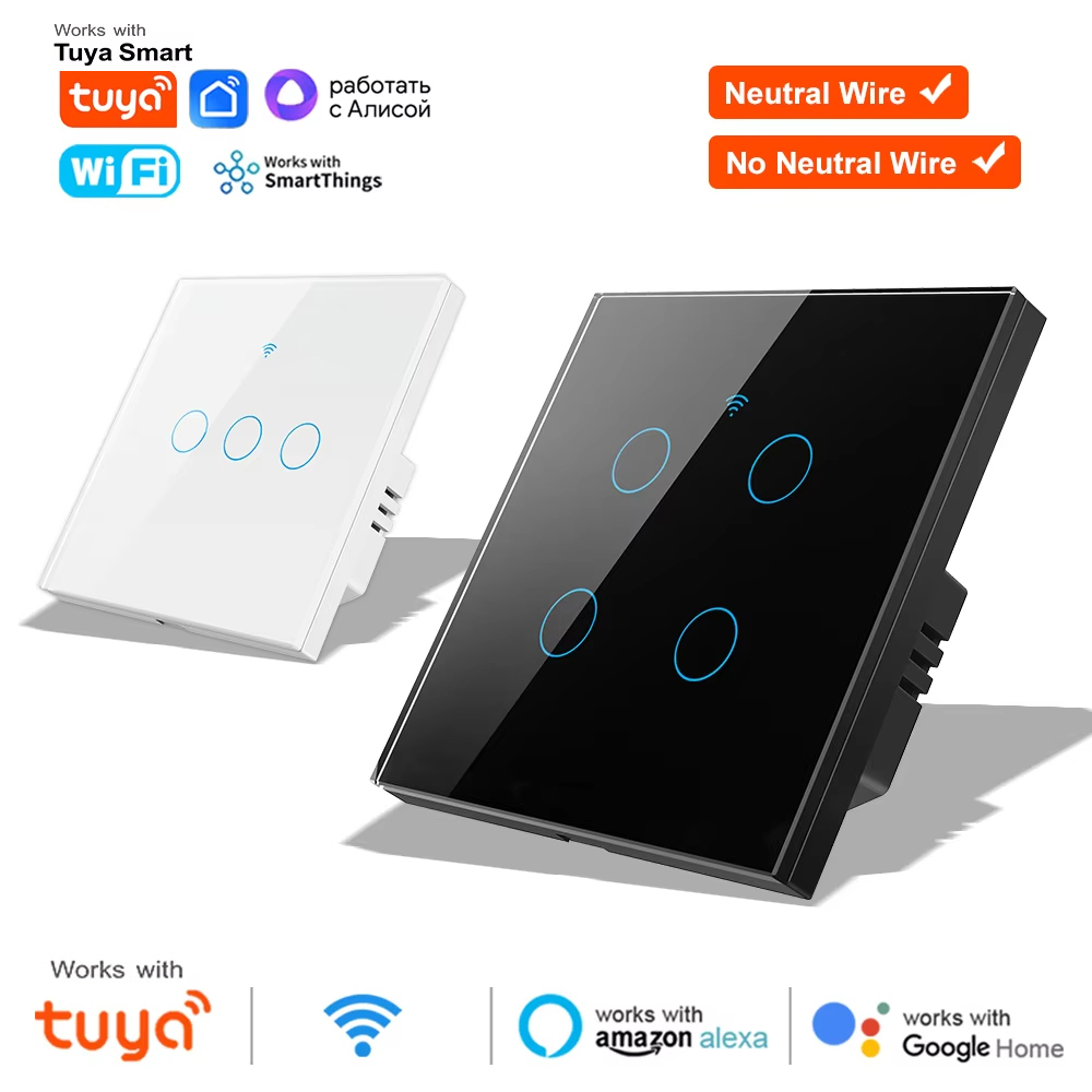 Smart Relay Tuya - Interruptor de Luz Táctil Inteligente Inalámbrico