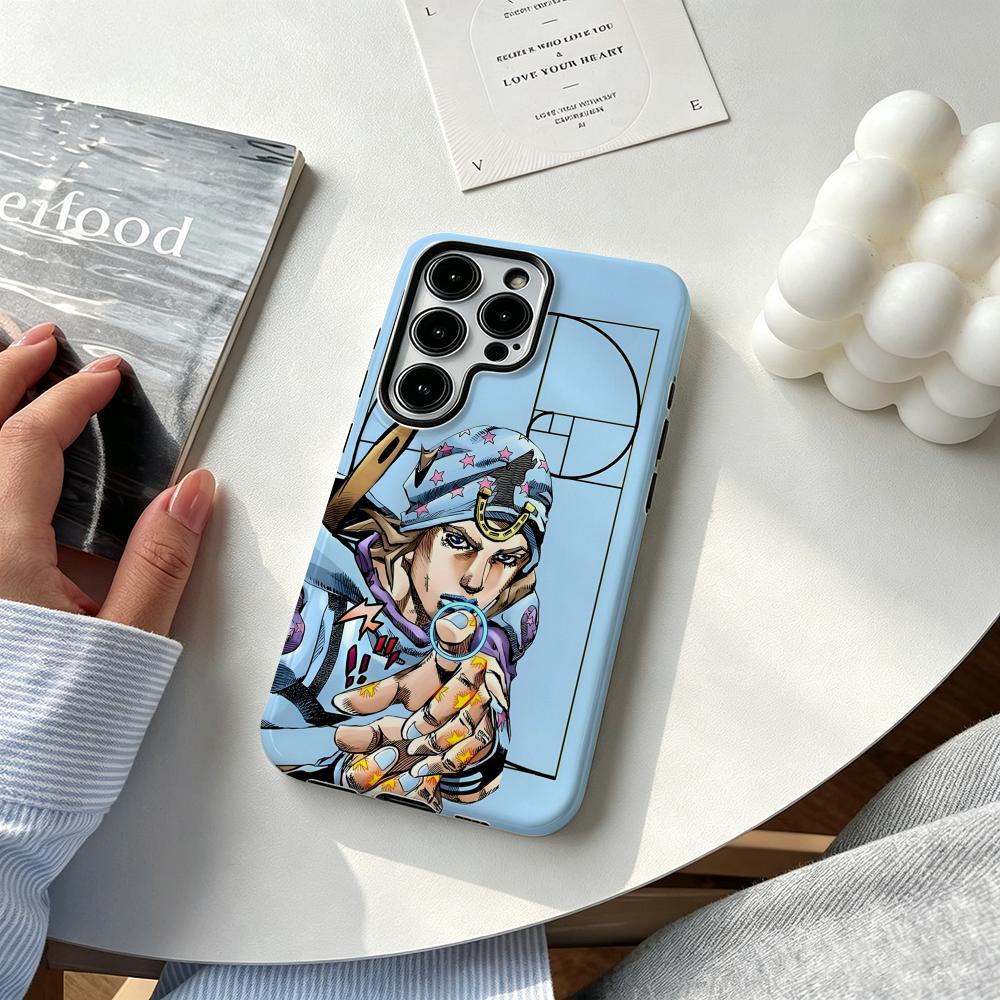 Shelly - Funda de teléfono Anime J-JOJO Steel
