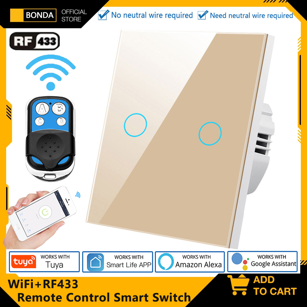 Smart Relay Tuya - Tuya EU WiFi + RF433 interruptor