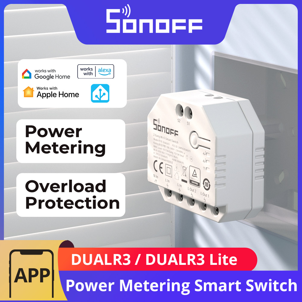 Sonoff Mini R4 - Módulo de relé dual SONOFF DUALR3