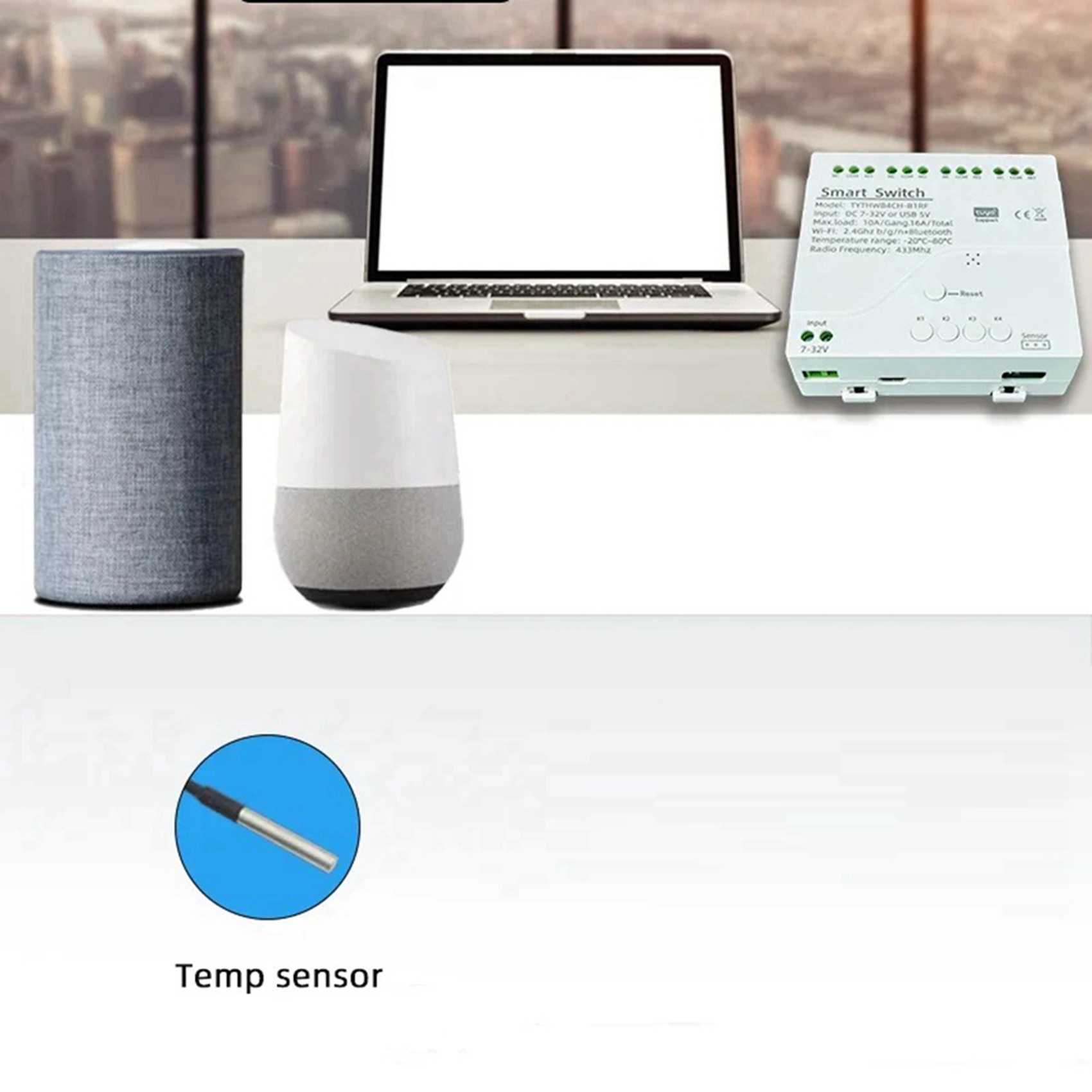 Interruptor Inteligente B44C 2 - Tuya 4 Channel reseña y precio