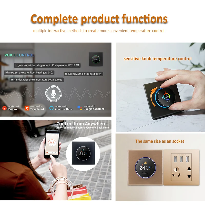 Termostato de perilla Tuya en  - Tuya Smart reseña y precio