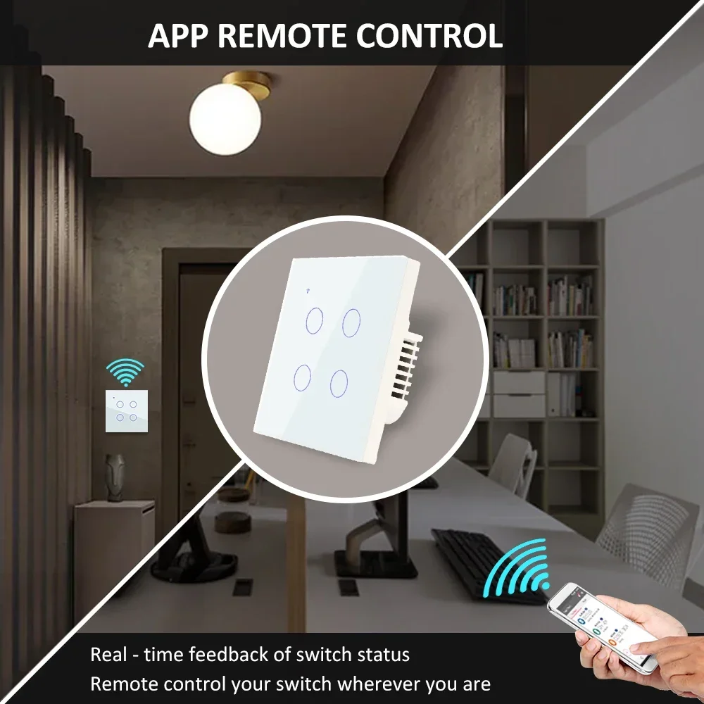 ZigBee 1, 2, 3, 4 entradas sin - Tuya 4 Channel reseña y precio
