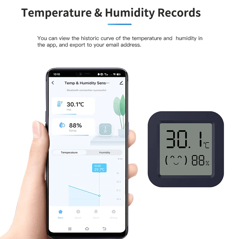 Mini Termómetro Higrómetro Int - Tuya Smart reseña y precio