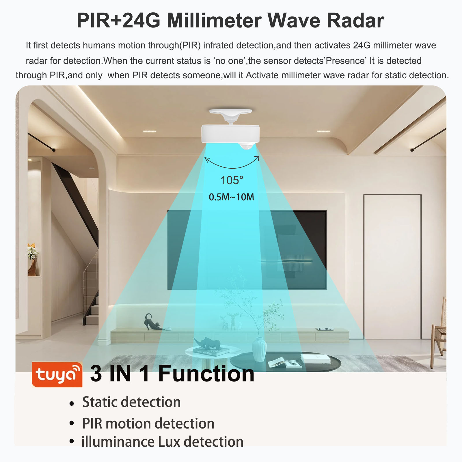 Sensor de Presencia Humana Int - Tasmota reseña y precio