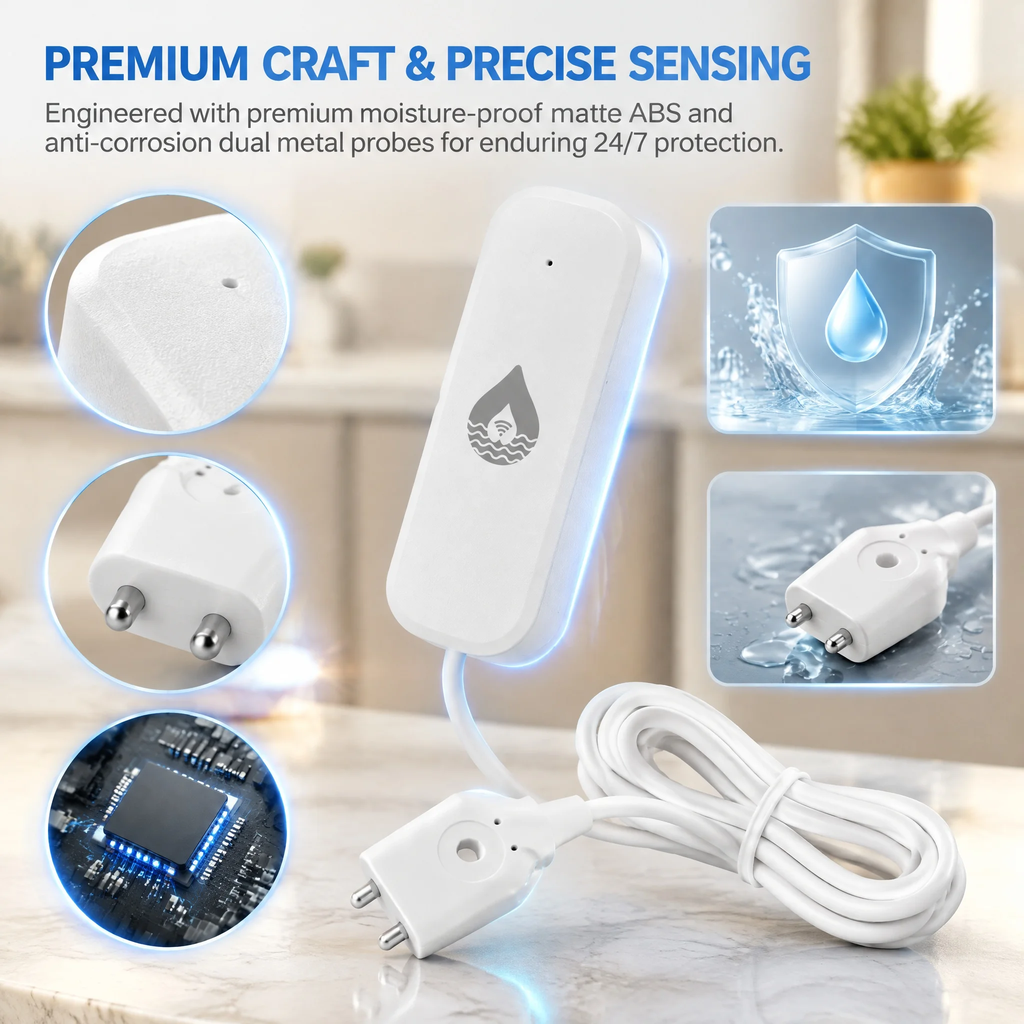 Detector inteligente de fugas  - Home Assistant Tuya reseña y precio