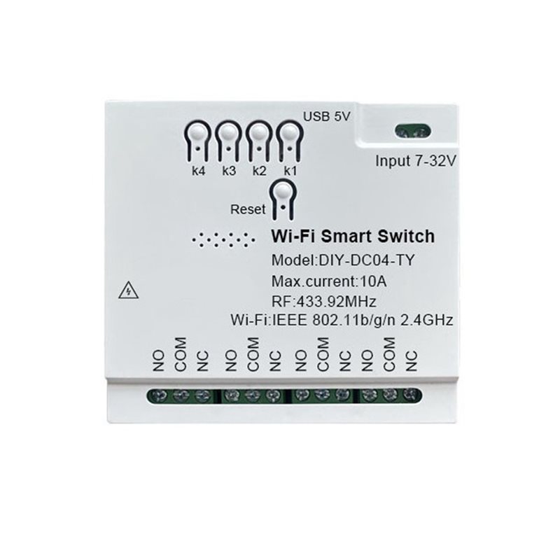 Módulo de Interruptor Intelige - Tuya 4 Channel reseña y precio