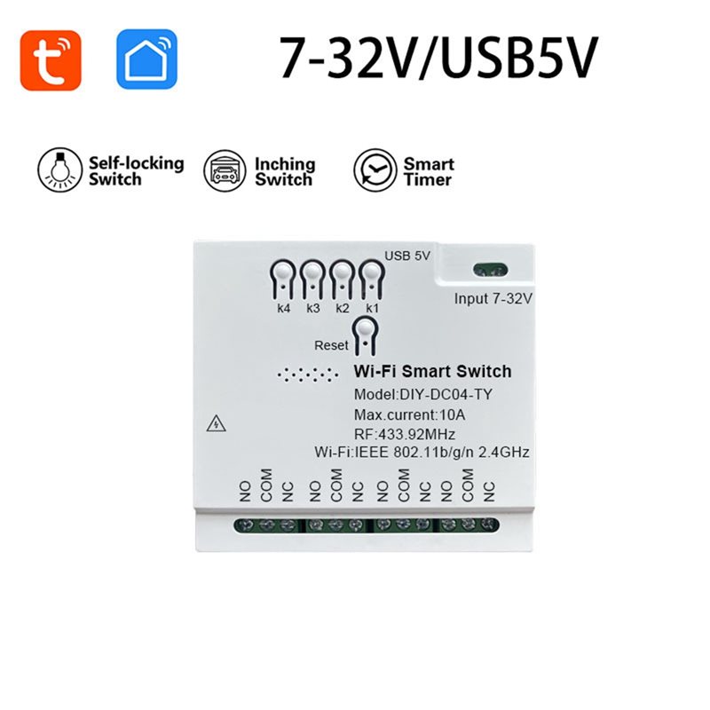 Módulo de Interruptor Intelige - Tuya 4 Channel reseña y precio