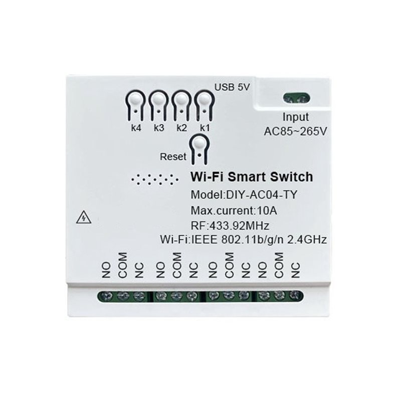 Módulo de Interruptor Intelige - Tuya 4 Channel reseña y precio